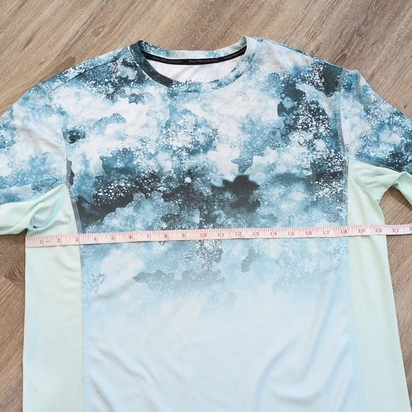 Men's World Wide Sportsman Blue and White Long Sleeve Fishing Shirt size Medium - Picture 6 of 9